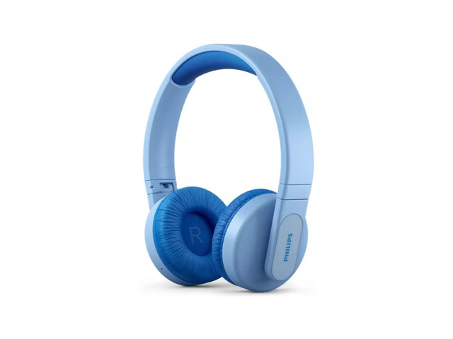 K4206 Kids Wireless On-Ear Headphones, Bluetooth + Cable Connection, 85dB Limit for Safer Hearing, Built-in Mic, 28 Hours Play time, Parental...