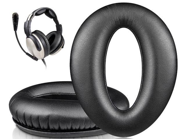 Earpads for Lightspeed Zulu, Zulu2, Zulu3, Zulu PFX, Sierra, Delta Zulu Aviation Headsets, Softer Protein Leather, Noise Isolation Foam - Black