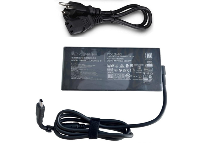 Genuine ADP-380AB B Compatible with Asus ROG Strix G18 (2025) G815LX RTX5090 20V 19A Rectangle Connector 380W Power Charger ADP-380AB B Laptop...