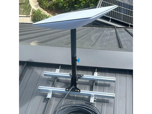 Starlink Mount for Standing Seam Metal Roof with Starlink Pipe Adapter Adjustable Starlink Mounting Kit, Starlink Roof Mount for Starlink Gen 2,...