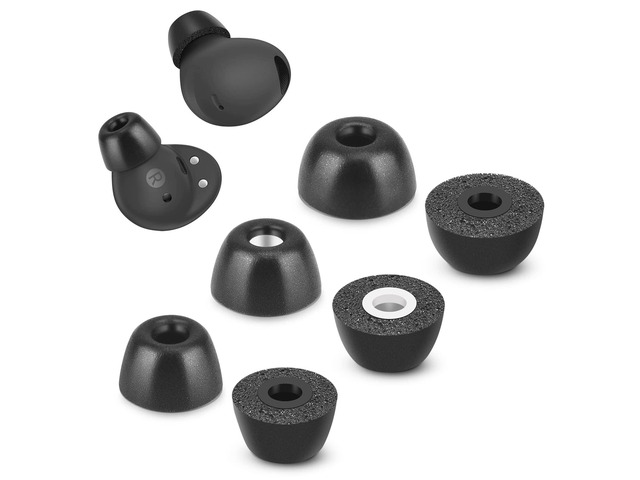 Memory Foam Tips for Samsung Galaxy Buds 2 Pro, No Silicone Eartips Pain, Anti-Slip Replacement Ear Tips, Fit in The Charging Case, Reducing Noise...