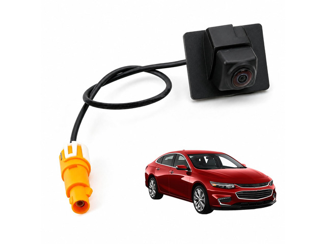 Backup Camera Compatible with Chevy Malibu 2023 2024 1.5L 4Cyl, Rear Camera Reverse Parking Assist Installation Monitor Systems (Camera with Bracket)