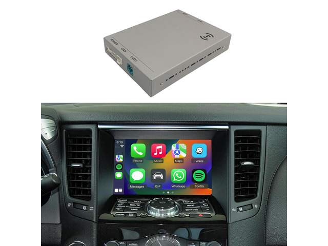 Wireless CarPlay & Android Auto Retrofit Kit for Infiniti G35 G37 FX35 FX37 FX50 EX35 EX37 QX70 Q40, Check Car Setting Menu Icon Before Buying (See...