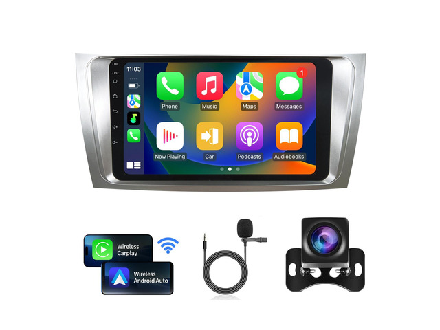 Radio for Toyota Camry 2007 2008 2009 2010 2011 Car Stereo Android 14 9 Inch IPS Touch Screen Wireless Carplay& Android Auto Bluetooth WiFi...