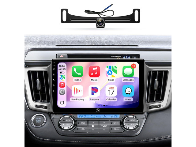 4G+64G for Toyota RAV4 2013-2018 Radio 10' QLED Touchscreen Car Stereo Replacement Wireless Carplay Android Auto MirrorLink Airplay SWC FM/AM GPS...