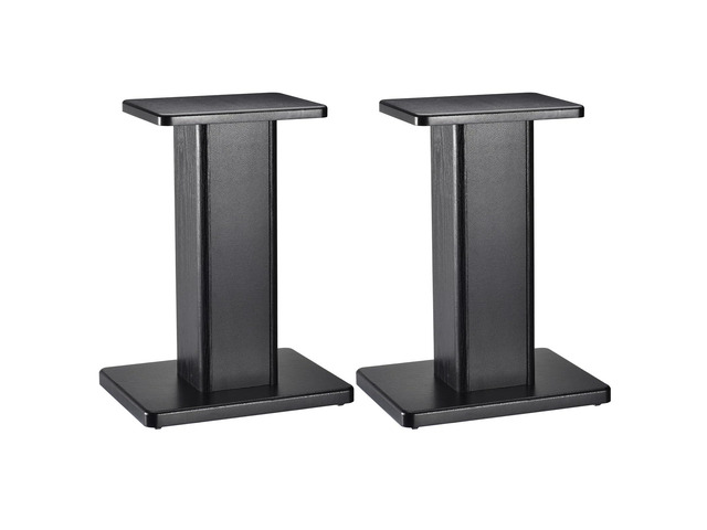 Wood Speaker Stands, 2 Pack 15.7 Inch (40cm) Universal Speaker Stand Hollowed Bases Enhanced Audio Listening for Home Theaters Cinema