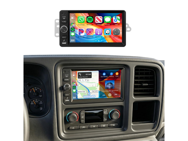 DSP 2G+64G Radio for Chevy Silverado SSR Tahoe 2003-2006,GMC Siera Yukon 2003-2006,Hummer H2 2003-2007 Car Stereo,Wireless Carplay Android...