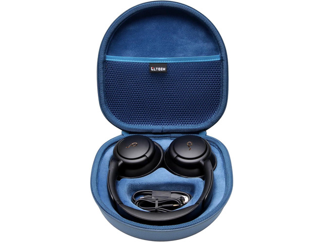 Hard Case for Anker Soundcore Adaptive Noise Cancelling Headphones, Blue Case for Anker Soundcore Space Q45 / Q35 / One Pro and Soundcore Anker...
