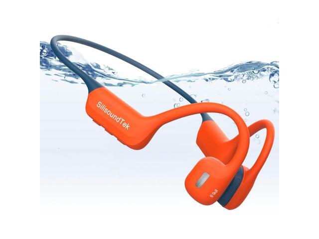 IP68 Bone Conduction Headphones,Waterproof Swimming Headphones Bluetooth 6.0,Liquid Silicone Wireless Open Ear Headphones, Built-in 32GB MP3 Player...