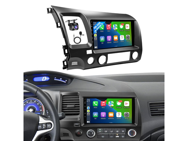 Car Radio for Honda Civic 2006-2011 Stereo Compatible with Wireless JBL Apple Carplay Android Auto, 10.1Inch Touchscreen Bluetooth GPS Navigation...