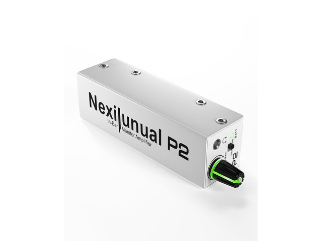 P2 Portable in-Ear Monitor Amplifier, Personal Headphone Amp Headphone Amplifier with XLR/TRS Input 3.5mm Output, Amp with Stereo/Mono Switch,...