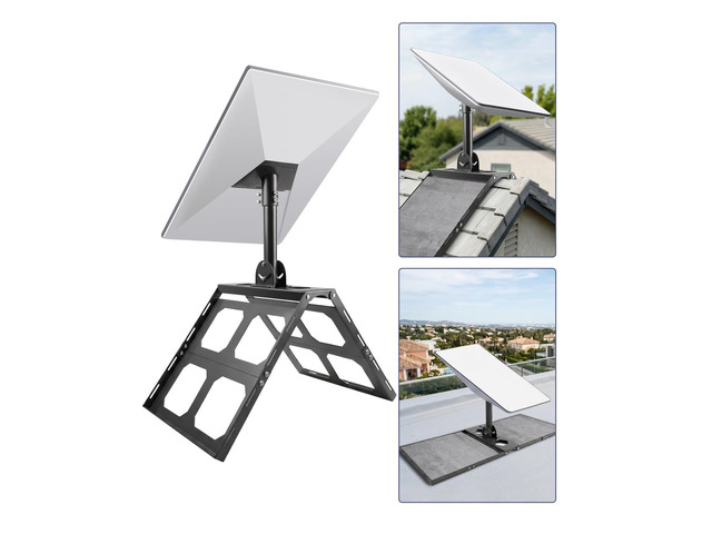 Starlink Roof Ridge Mount for Gen 3/4/4X (Standard), No-Drill, Adjustable Angle and 360Â° Rotation for Better Signal