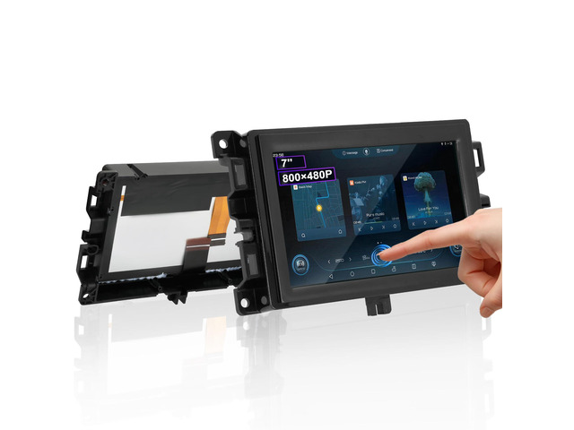 7'' LCD Screen with Bracket for 17-20 Jeep Compass & 18-21 Jeep Renegade Solve Ghost Touch Faults, Frame Sizes Differ Among Some Vehicle...