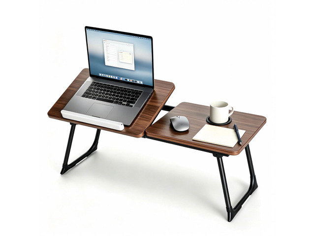 28.7' Extra Wide Lap Desk & Bed Desk - Foldable Laptop Bed Tray Table for Adults, Large Bed Trays for Eating and Laptops, Portable Floor Desk with...