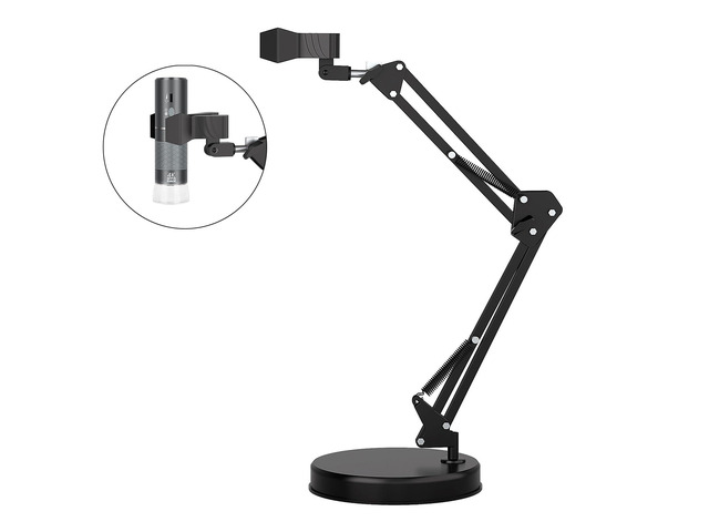 Max 21-inch Adjustable Universal Stand for Digital Microscopes (Only Stand) 360° Rotating Arm Table Clamp Supports Up to 6cm Diameter USB/WiFi...