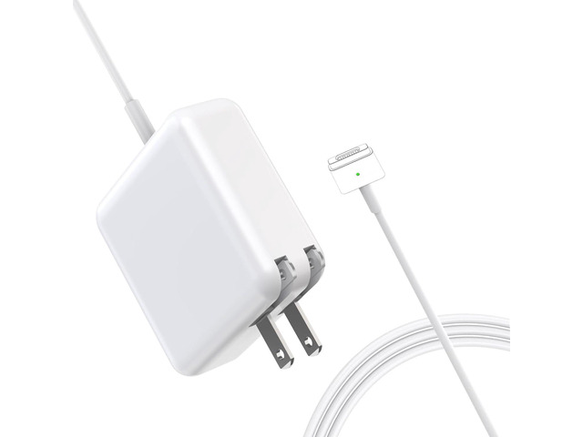 45W MacBook Air Charger - Magnetic Type, Mag2 T Interface - Compatible with 11-inch and 13-inch MacBook Air Models from 2012 to 2017. Laptop Power...