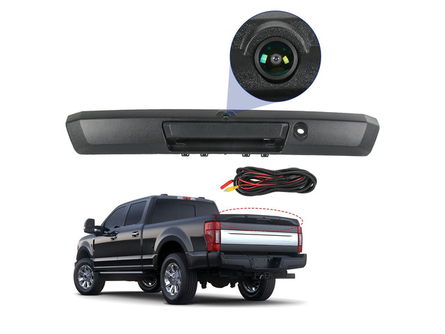 Tailgate Handle with Backup Camera Compatible with F250 Super Duty 2017-22 Compatible with Ford F350 F450 Super Duty 2017-2022 Replaces#...