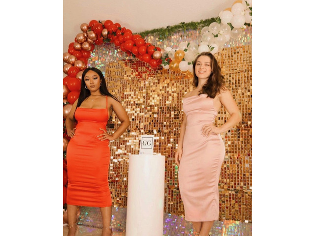 24 Sequin Panels for Shimmer Wall - New Interlocking Design Shimmer Wall, Party Backdrop, Events, and Advertising Signs (Light Gold)