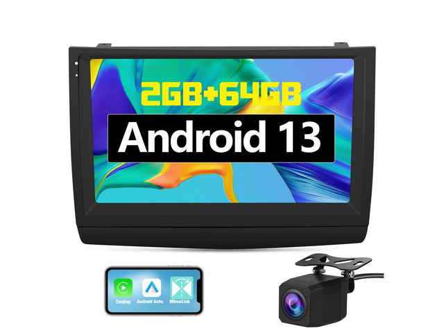 2G+64GB Car Radio Stereo for Toyota Prius 2003-2009 9Inch Android Head Unit Touchscreen with CarPlay Android Auto Bluetooth GPS Navigation with...