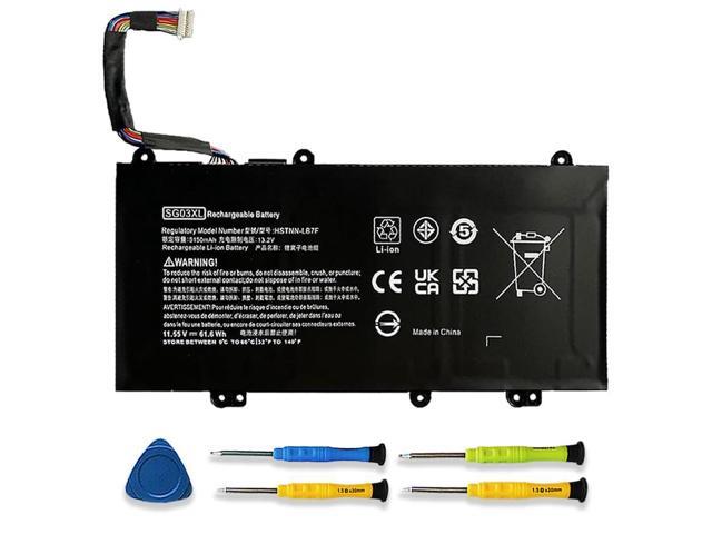 61.6Wh SG03XL Laptop Battery Replacement for HP Envy M7 17T-U100 Series M7-U109DX M7-U009DX 17-U011NR W2K87UA 17-U110NR, W289UA 17-U275CL...