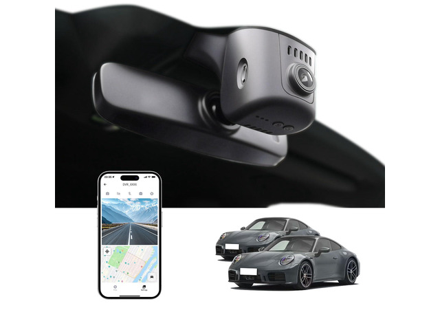 Front 4K Dash Cam for Porsche Cayenne(E3),OEM-Style,WiFi & App 911(992)2020-2024,Panamera(971)2017-2026,Taycan 2020-2026,Macan 2025-2026(Model...