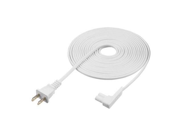 16-Foot Power Cord Compatible with Sonos One, Sonos One SL, Sonos Play-1 Speakers - Power Plug Cable (Extra Long, White)