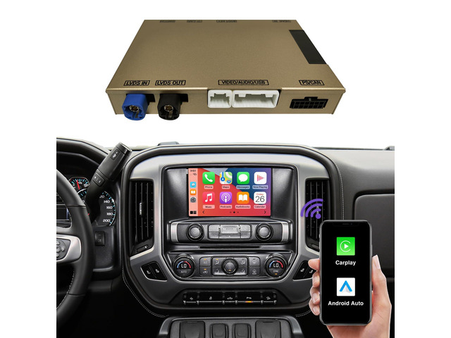 2026 Wireless CarPlay Retrofit Kit for Cadillac, Buick, Chevrolet and GMC HMI 2.0 System 2014-2020 Android Auto & Mirror Link & Reverse Camera...