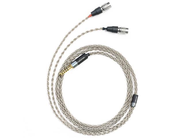 6N Single Crystal Silver Upgrade Headphone Cable for Dan Clark Audio AEON 2, AEON 2 Noire/Closed, Stealth, Expanse, E3, Noire X, Ether C Flow,...