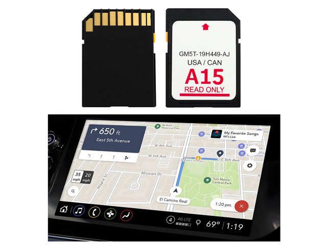 A15 Compatible with Lincoln Ford Navigation SD Card,Latest Version Sync 2 System SD Card of GPS Navigator for Car OEM GM5T-19H449-AJ,Car in-Dash...