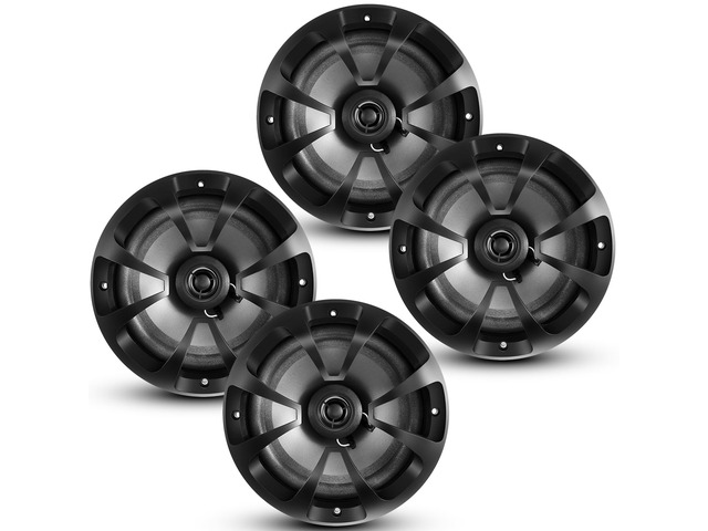 Datanly 2 Pairs 2-Way Coaxial Car Audio Speakers, 6.5', Round Full Range Sound Upgrade, Door Compatible Install, High Sensitivity Tweeters,...