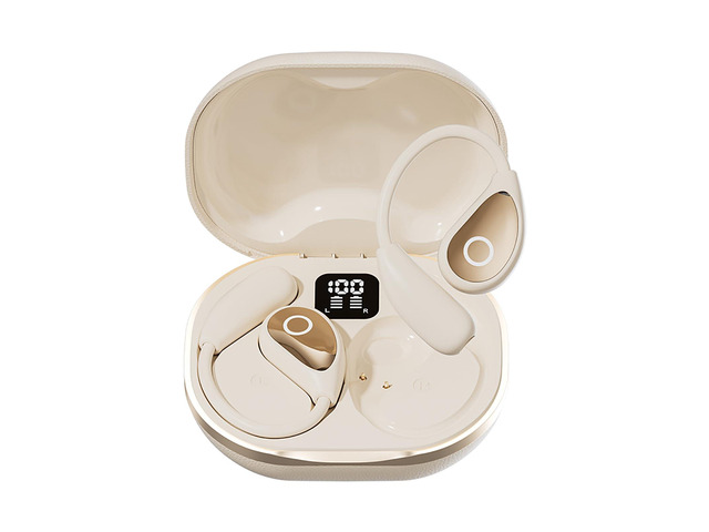 Open Ear Earbuds Nude Skin Tone, Bluetooth 5.4 Wireless Headphones for Work & Office, Air Conduction Discreet Comfort Fit, Clear Calls, 50H...