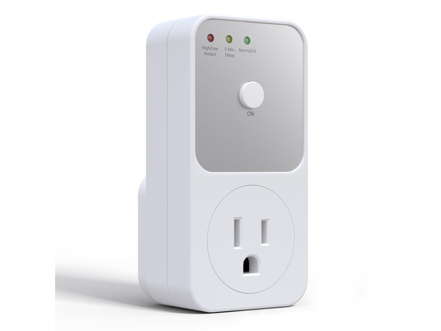 Surge Protector - 1800W Single Outlet for Refrigerator, TV, PC, Home Appliance - Wall Outlet With Ground & Protected Light Indicators, 120V, 15A, 1...