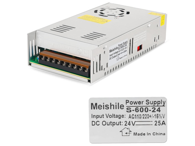 24V 25A 600W DC Switching Power supply Adapter PSU AC-DC 24Volt Industrial Transformer Converter 0-20/10amps LED drive Lamp Meter Electric Printer...