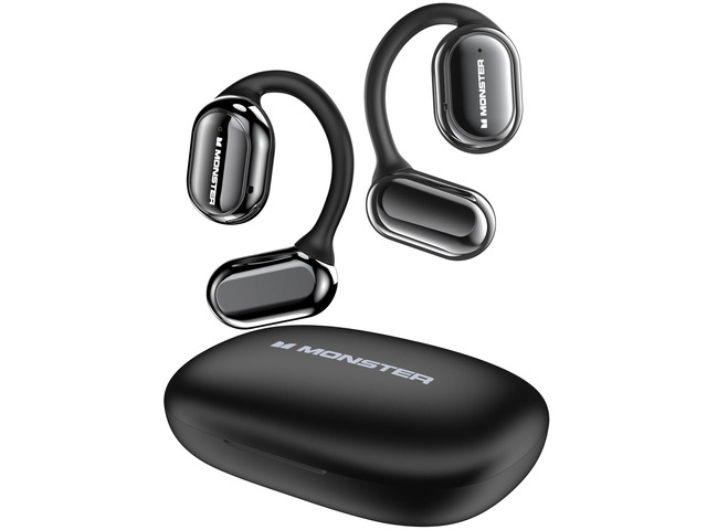 Open Free AC100 Open Ear Bluetooth 5.3 Headphones, Wireless Earbuds with Earhooks, Immersive Stereo Sound by 16mm Large Driver, Clear Calls, 30H...