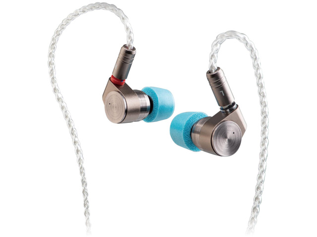 T2 Dual Dynamic Driver IEM HiFi Wired Earbuds Strong Bass Balanced Sound CNC Aluminum Shell Detachable 0.78mm 2-Pin Silver Plated Cable for...