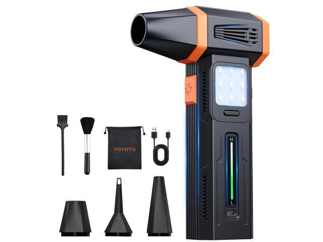 Compressed Air Duster Powerful 40MM Brushless Motor Electric Air Duster 430G Storm Force Air Duster 360W Power & 59.2WH Rechargeable Blower, Up...