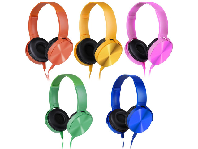 Kids Headphones Bulk 5 Pack for School Classroom Students K-12, Wholesale Wired Durable Headphones for Children Toddler Boys Girls Computer...