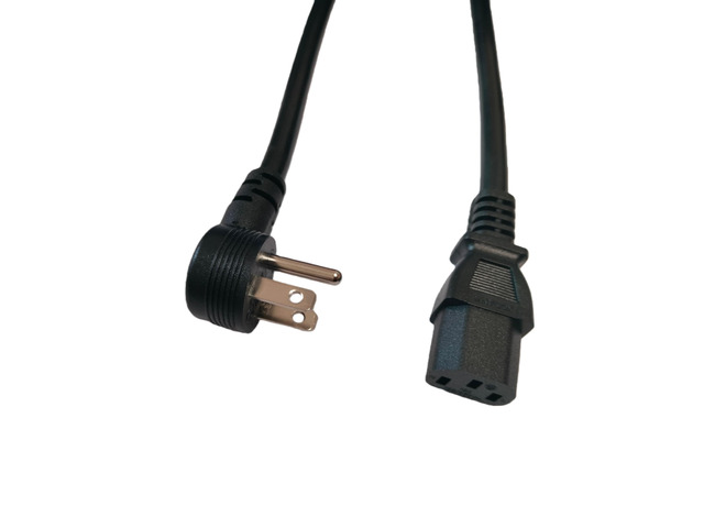 14 AWG 3 Prong Angle Power Cable 90 Degree Power Cable, PC Monitor TV,3 Pin Connector, Universal Power Cord, Computer Angle Power Cord, Compatible...
