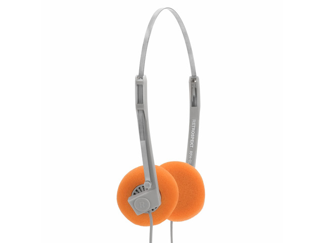 RFH-01 On-Ear Wired Headphones Retro Foam Ear Pads, Lightweight Vintage Style Headphones for Cassette Players & CD Players