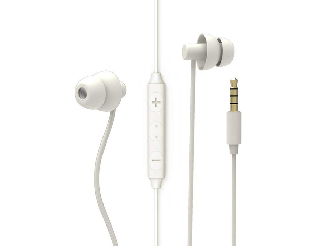 Sleep Earbuds, Ultra-Soft Comfortable Noise Isolating Earplugs Workout Headphones in-Ear Earphones w/Mic & Volume Control - Perfect for Side...