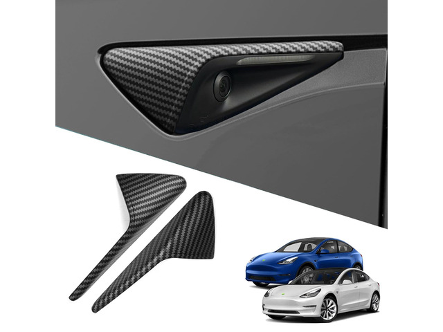 for 2024+ Tesla Model 3/Y HW4.0 Side Camera Protection Cover-YT Decoration Accessories fit for 2024 2025 2026 Tesla Model 3/Y with HW4.0...