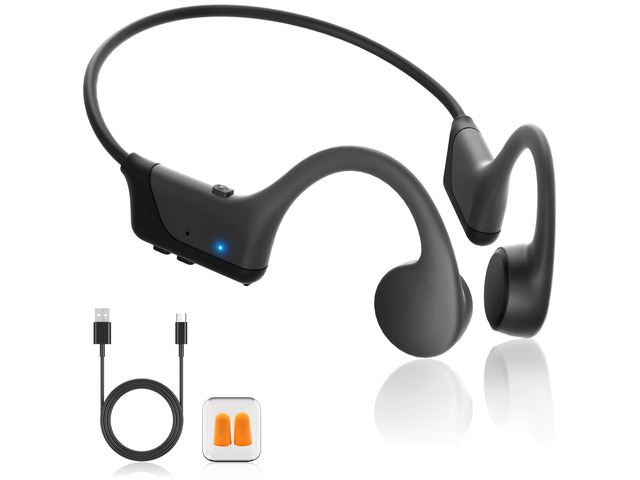 New Bone Conduction Open-Ear Headphones, Bluetooth 6.0, IPX5 Waterproof, 8H Playtime, Lightweight & Comfortable Sports Earphones for Running, Gym,...