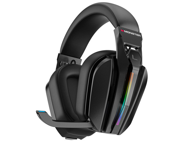 Mission ANC200 Gaming Headset, 2.4GHz/Bluetooth Gaming Headphones with Active Noise Cancellation, 7.1 Virtual Surround Sound, Stealth Retractable...