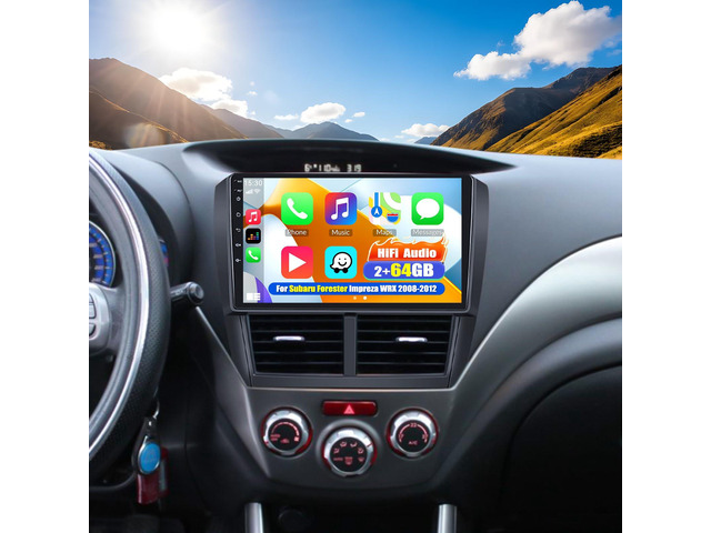 2G+64G Car Stereo for Subaru Forester Impreza WRX 2008-2012 Wireless CarPlay Android Auto Bluetooth,EQ Android 13 9' Inch HD Touchscreen WiFi GPS...