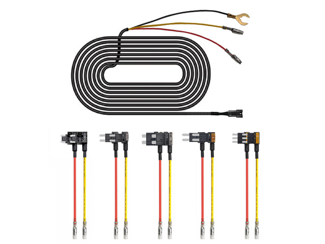 Fuse Box Power Adapter Dash Cams, Upgrade Parking Monitoring, Hardwire Wire Kit Accessories(8.20 ft, Applicable to Vehicle Other Than Mercedes Benz)