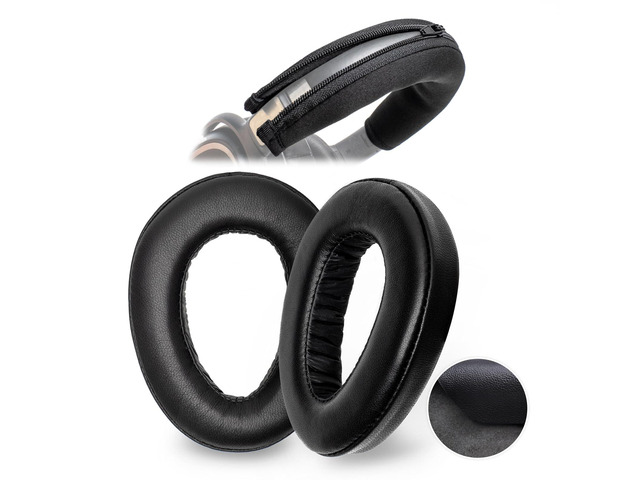Lambskin Ear Pads Cushion Headband Protective Cover Refresh Kit Compatible with Sennheiser PXC480 PXC550,PXC 550-II,MB660 UC,MB 660 MC Headphone...
