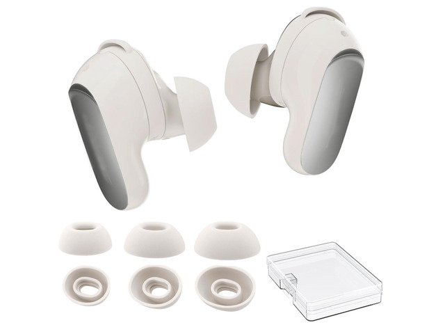 Ear Tips for Bose QuietComfort Ultra Earbuds 2nd Gen/Ultra Earbuds 3 Pairs: S+M+L, Added Storage Box, Anti Slip, Secure Fit, Noise Reduction,...