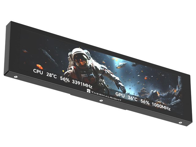 Trofeo Vision LCD AIO Display 9.16 PC Monitor USB Type-C Screen for Real-Time Hardware Monitoring, with Preset Themes for Gaming PC Case/CPU Cooler