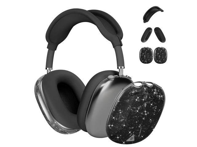 Case Cover for AirPods Max Headphone,Glitter Shell Pattern TPU Ear Cup Case,Silicone Ear Pad/Headband Protective Cover Accessories Compatible with...