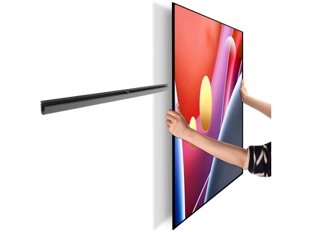 Studless TV Wall Mount, No Drill Drywall TV Mount for 32-75 Inch Smart TVs, Max VESA 600x400mm, Low Profile, No Stud, No Anchors, Tv Wall Bracket...